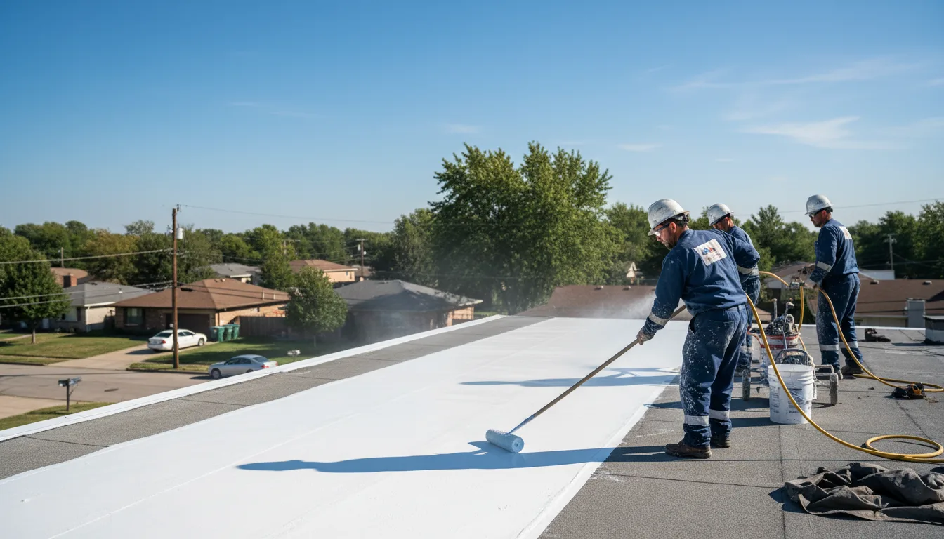Commercial roof coating in North Carrollton, MS near me